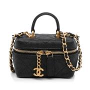 Chanel Vintage Pre-owned Laeder handvskor Black, Dam