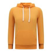 Enos Hoodie Men - Hoodie med huva Orange, Herr