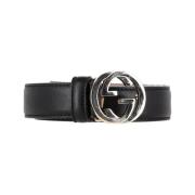 Gucci Vintage Pre-owned Laeder skrp Black, Dam