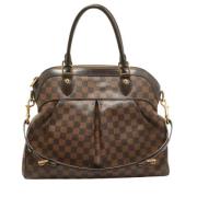 Louis Vuitton Vintage Pre-owned Belagd canvas handvskor Brown, Dam