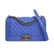 Chanel Vintage Pre-owned Laeder chanel-vskor Blue, Dam