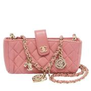 Chanel Vintage Pre-owned Laeder kuvertvskor Pink, Dam