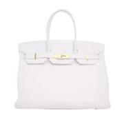 Hermès Vintage Pre-owned Laeder handvskor White, Dam