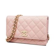 Chanel Vintage Pre-owned Laeder plnbcker Pink, Dam