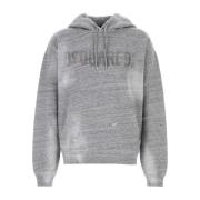 Dsquared2 Skön Grå Bomulls Sweatshirt Gray, Herr