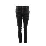 Dsquared2 Svarta Skater Jeans för Män Black, Herr