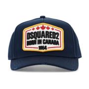 Dsquared2 Logo Patch Bomull Baseballkeps Blue, Unisex