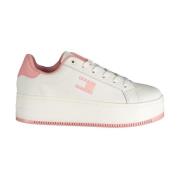 Tommy Hilfiger Rosa Kil Sneaker med iögonfallande tryck White, Dam