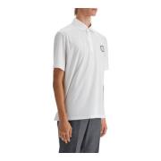 Brunello Cucinelli Stretch Teknisk Jersey Polo Tröja White, Herr