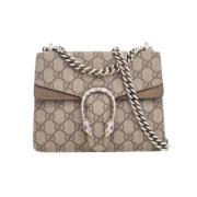 Gucci Vintage Pre-owned Belagd canvas handvskor Brown, Dam