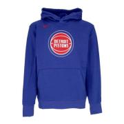 Nike Detroit Pistons Fleece Hoodie Blue, Herr