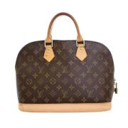 Louis Vuitton Vintage Pre-owned Canvas handvskor Brown, Dam