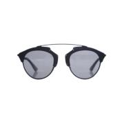 Dior Vintage Pre-owned Plast solglasgon Black, Dam