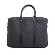 Louis Vuitton Vintage Pre-owned Canvas handvskor Black, Dam