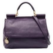 Dolce & Gabbana Pre-owned Pre-owned Laeder handvskor Purple, Dam