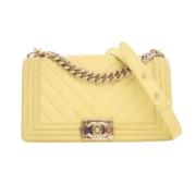 Chanel Vintage Pre-owned Laeder chanel-vskor Yellow, Dam