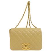 Chanel Vintage Pre-owned Laeder chanel-vskor Beige, Dam