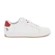 PS By Paul Smith Zebra Print Läder Sneakers White, Herr