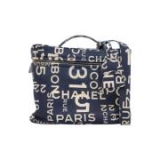 Chanel Vintage Pre-owned Canvas chanel-vskor Blue, Dam