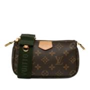 Louis Vuitton Vintage Pre-owned Canvas kuvertvskor Brown, Dam