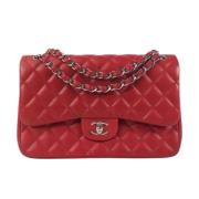 Chanel Vintage Pre-owned Tyg chanel-vskor Red, Dam