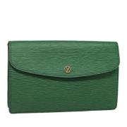 Louis Vuitton Vintage Pre-owned Laeder kuvertvskor Green, Dam