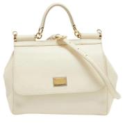 Dolce & Gabbana Pre-owned Pre-owned Laeder handvskor Beige, Dam