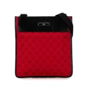 Gucci Vintage Pre-owned Canvas axelremsvskor Red, Dam