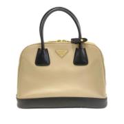 Prada Vintage Pre-owned Laeder handvskor Beige, Dam