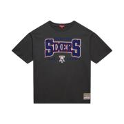 Mitchell & Ness NBA Logo Boyfriend Tee Philadelphia 76ers Gray, Dam