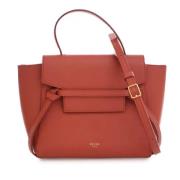 Celine Vintage Pre-owned Laeder crossbodyvskor Red, Dam