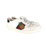 Gucci Vintage Pre-owned Laeder sneakers White, Dam