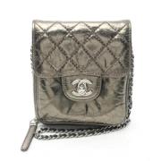 Chanel Vintage Pre-owned Laeder chanel-vskor Gray, Dam