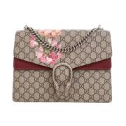 Gucci Vintage Pre-owned Belagd canvas gucci-vskor Beige, Dam