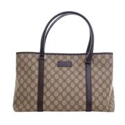 Gucci Vintage Pre-owned Canvas gucci-vskor Brown, Dam