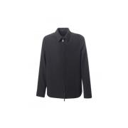 Emporio Armani Svart Blazer Dubbel Dragkedja Regular Fit Black, Herr