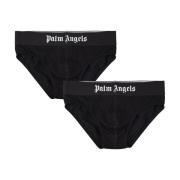 Palm Angels Svarta Herr Briefs Set Black, Herr