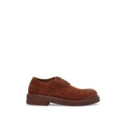 Marsell Chunky Toe Mocka Derby Skor Brown, Dam