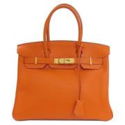 Hermès Vintage Pre-owned Laeder handvskor Orange, Dam