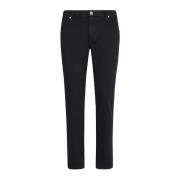 Eleventy Stretch Denim 5-Fickbyxor Black, Herr