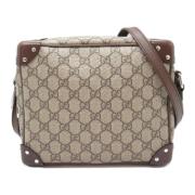 Gucci Vintage Pre-owned Canvas gucci-vskor Beige, Dam