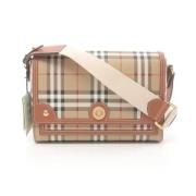 Burberry Vintage Pre-owned Laeder axelremsvskor Beige, Dam