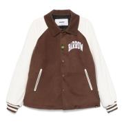 Barrow Beige Kontrast Ärm Varsity Kappa Brown, Herr