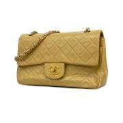 Chanel Vintage Pre-owned Laeder chanel-vskor Beige, Dam