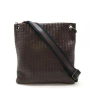 Bottega Veneta Vintage Pre-owned Laeder axelremsvskor Brown, Dam