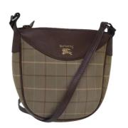 Burberry Vintage Pre-owned Canvas axelremsvskor Brown, Dam