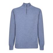 Zanone Blå Stickat för Män Aw24 Blue, Herr