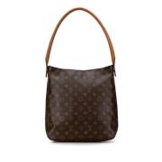 Louis Vuitton Vintage Pre-owned Canvas handvskor Brown, Dam