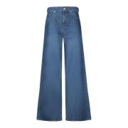 7 For All Mankind Blå Denim Jeans Uppgradera Modern Kvinna Blue, Dam