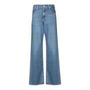 7 For All Mankind Blå Jeans för Kvinnor Aw24 Blue, Dam